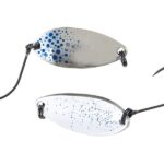 2,50, SILVER WHITE BLUE SPOT