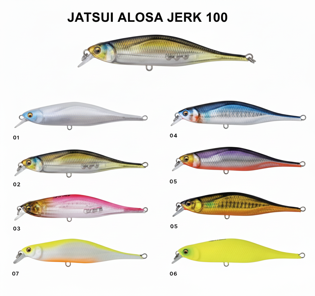 Jatsui Alosa Jerk 100 mm: L’Esche Perfetta per il Jerking